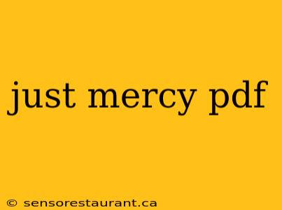 just mercy pdf