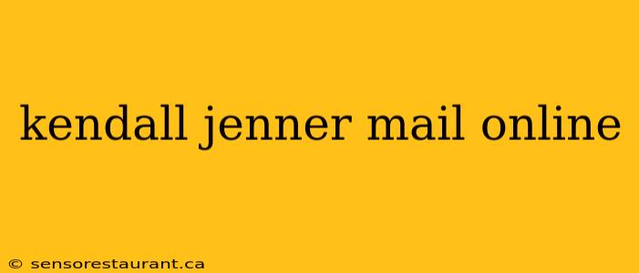 kendall jenner mail online