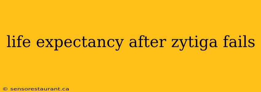 life expectancy after zytiga fails