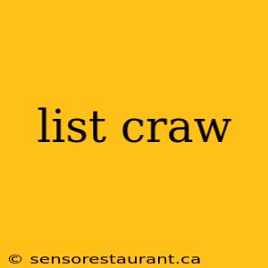 list craw