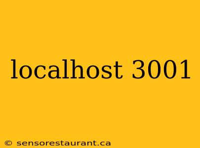 localhost 3001