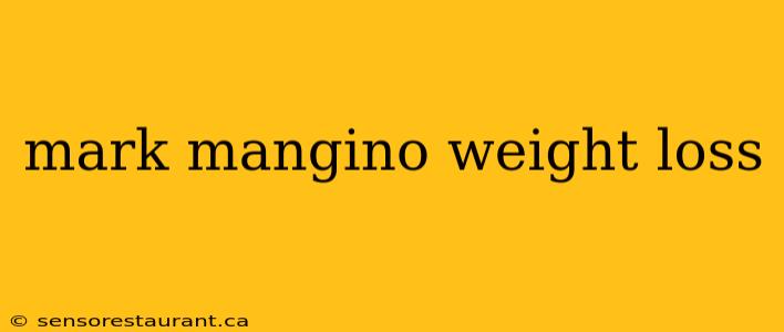 mark mangino weight loss