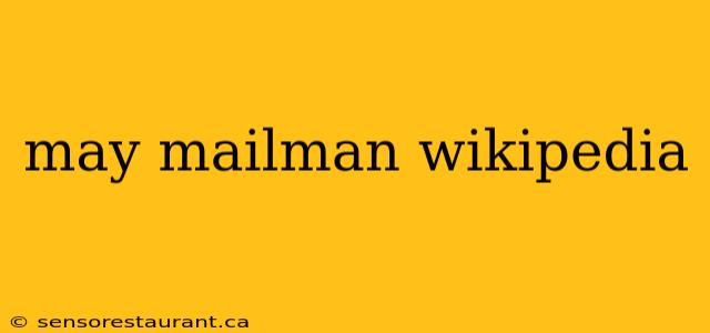 may mailman wikipedia