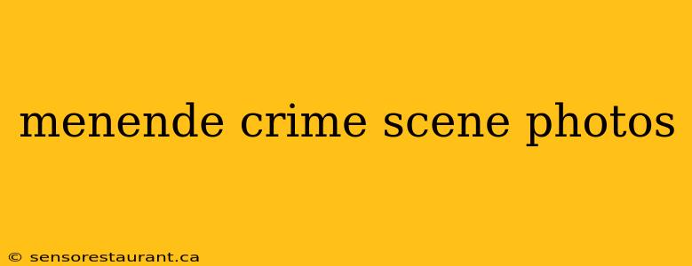 menende crime scene photos