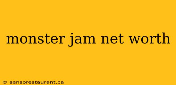 monster jam net worth