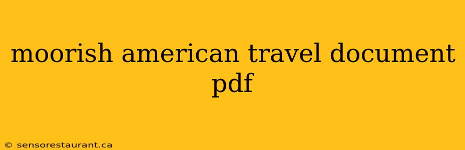 moorish american travel document pdf