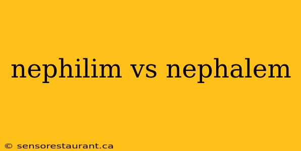 nephilim vs nephalem