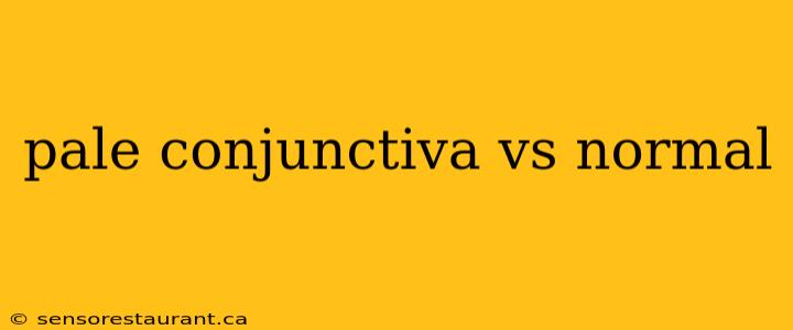 pale conjunctiva vs normal