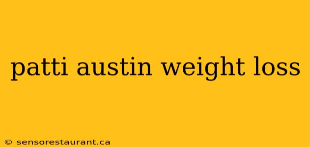 patti austin weight loss