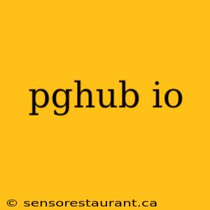 pghub io