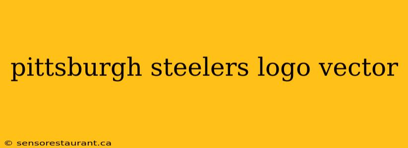 pittsburgh steelers logo vector