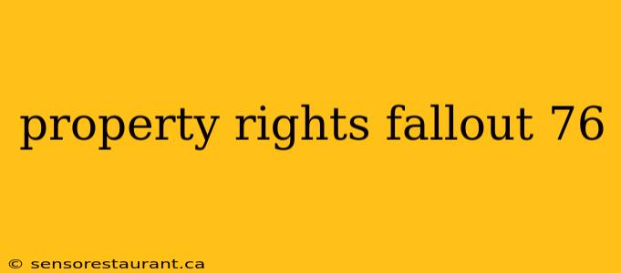 property rights fallout 76