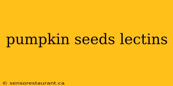 pumpkin seeds lectins