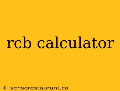 rcb calculator