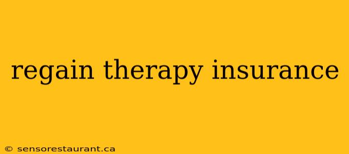 regain therapy insurance