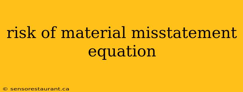 risk of material misstatement equation