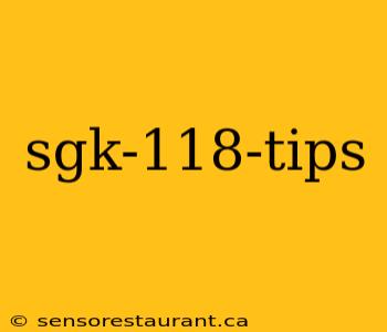 sgk-118-tips