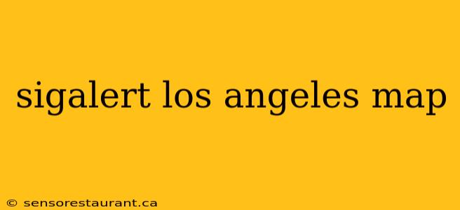 sigalert los angeles map