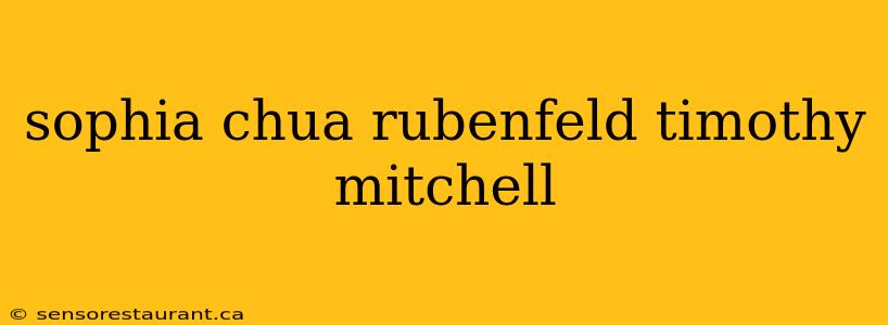 sophia chua rubenfeld timothy mitchell