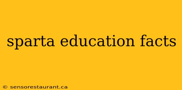 sparta education facts