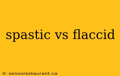 spastic vs flaccid