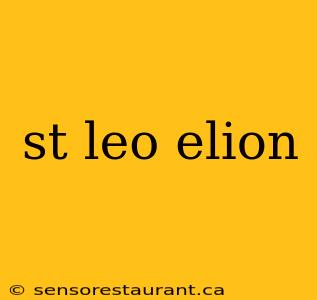 st leo elion