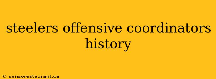 steelers offensive coordinators history