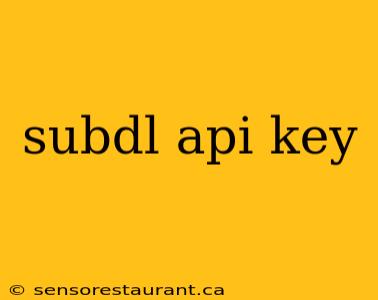 subdl api key