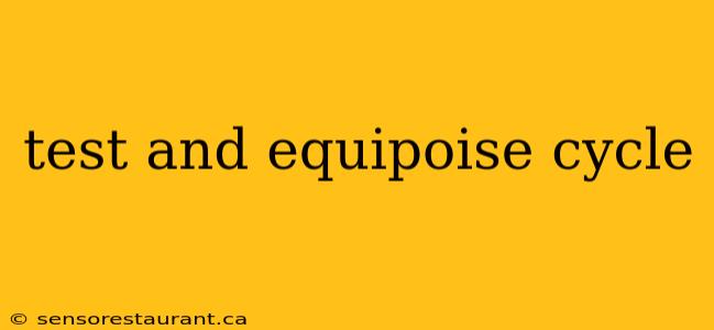 test and equipoise cycle