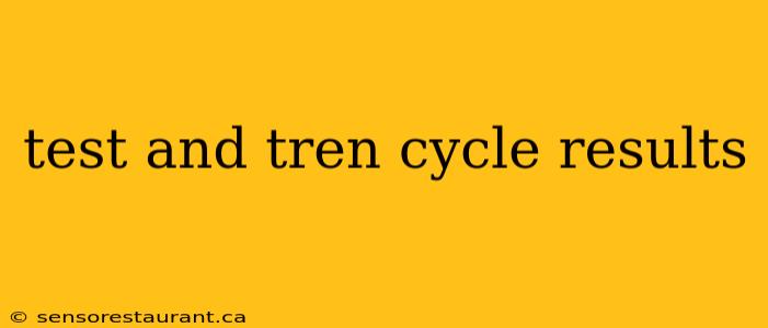 test and tren cycle results