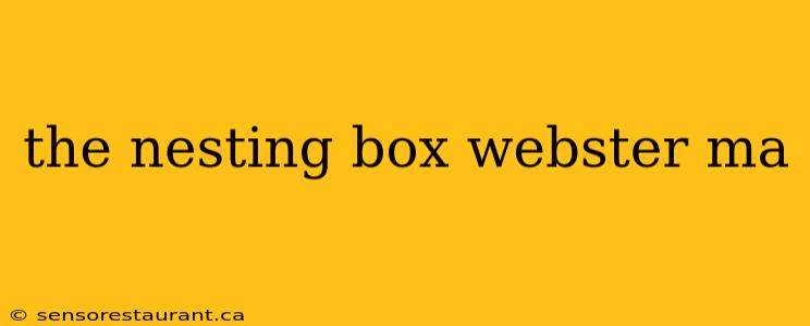 the nesting box webster ma