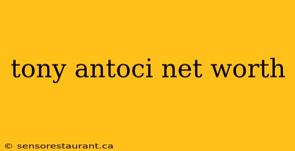 tony antoci net worth