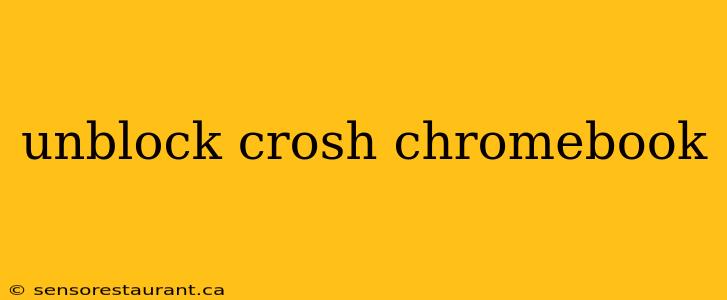 unblock crosh chromebook