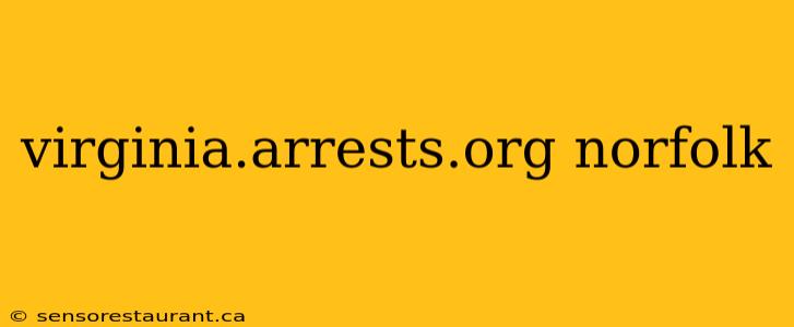 virginia.arrests.org norfolk