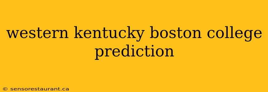 western kentucky boston college prediction