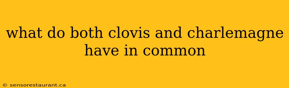 what do both clovis and charlemagne have in common