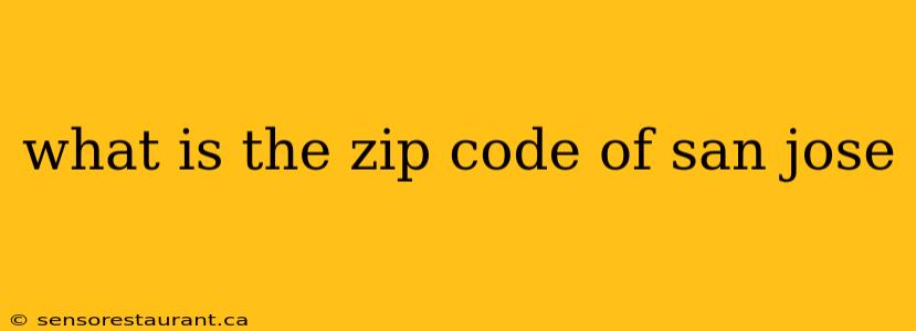 what is the zip code of san jose