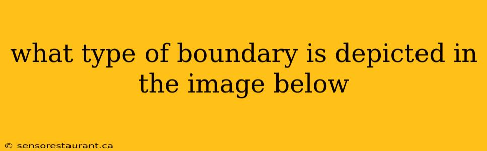 what type of boundary is depicted in the image below