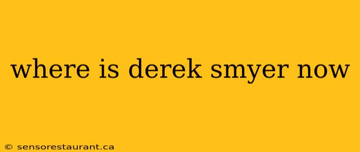 where is derek smyer now