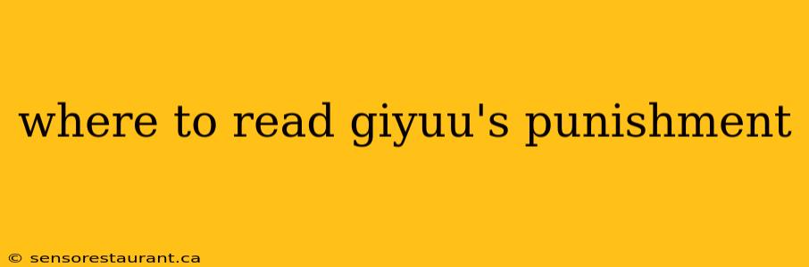 where to read giyuu's punishment