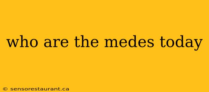 who are the medes today