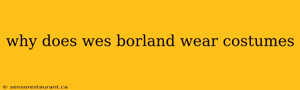 why does wes borland wear costumes