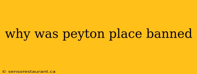 why was peyton place banned