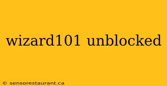 wizard101 unblocked