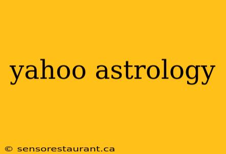 yahoo astrology